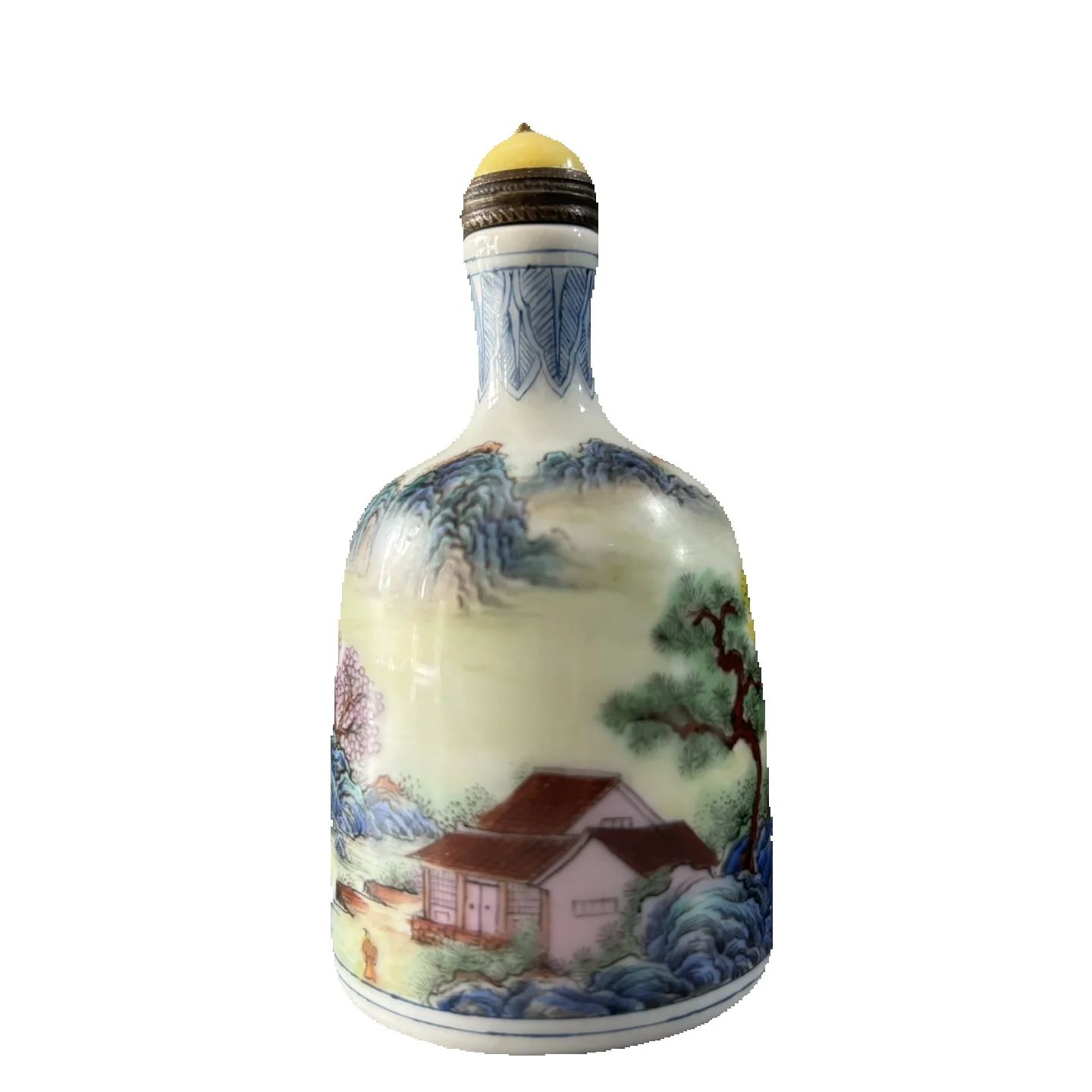 Vintage Collectible Bottles - Coleção chinesa vintage porcelana pintada paisagem