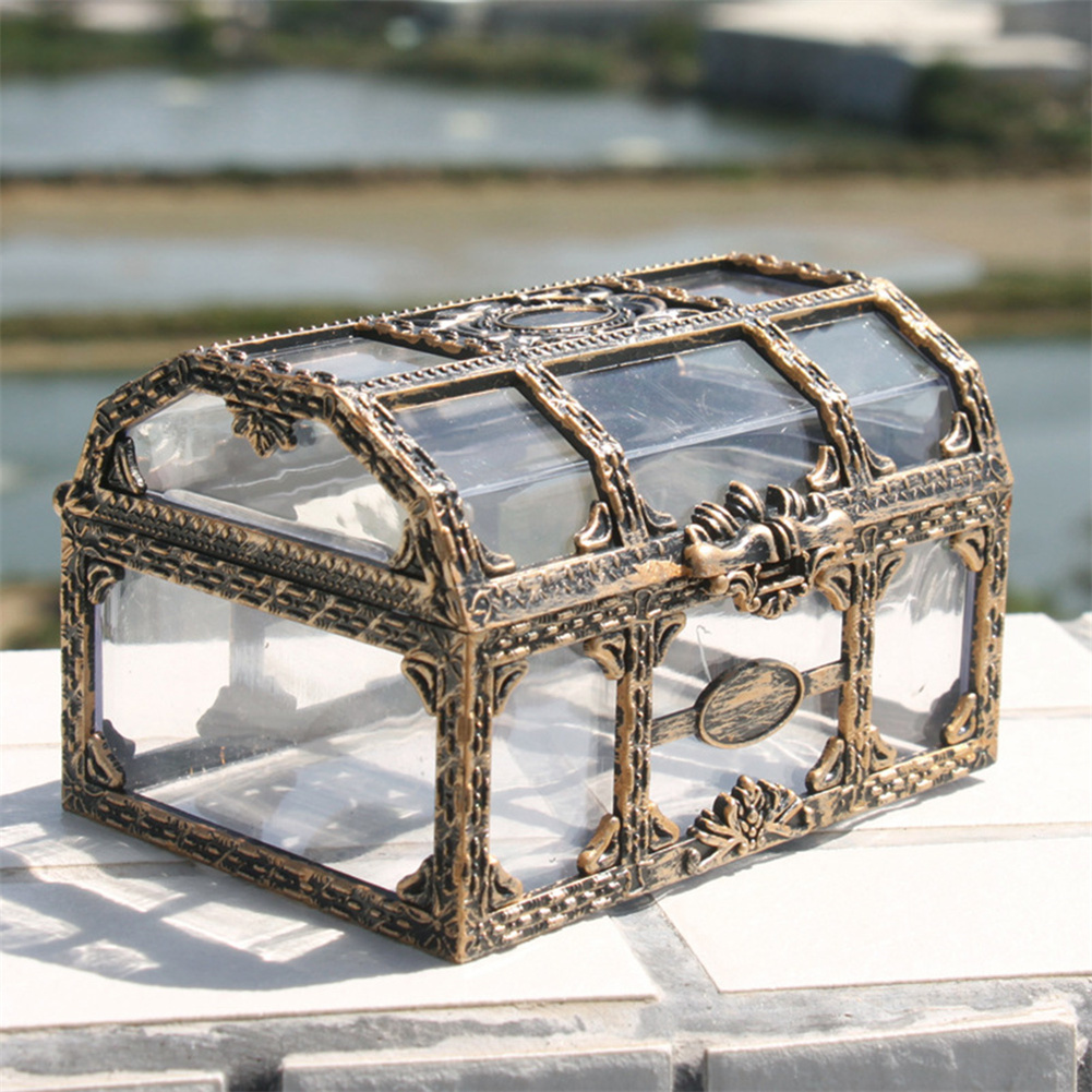 Vintage Collectibles Store - Caixa de tesouro para guardar joias,