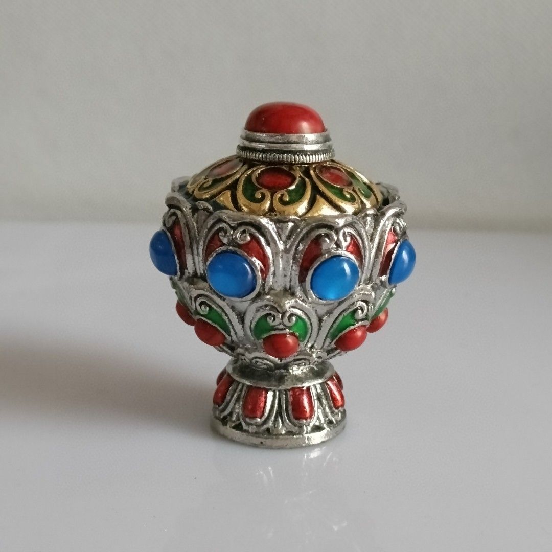 Vintage Collectible Bottles - Coleção Vintage Antiga: Frasco de Snuff