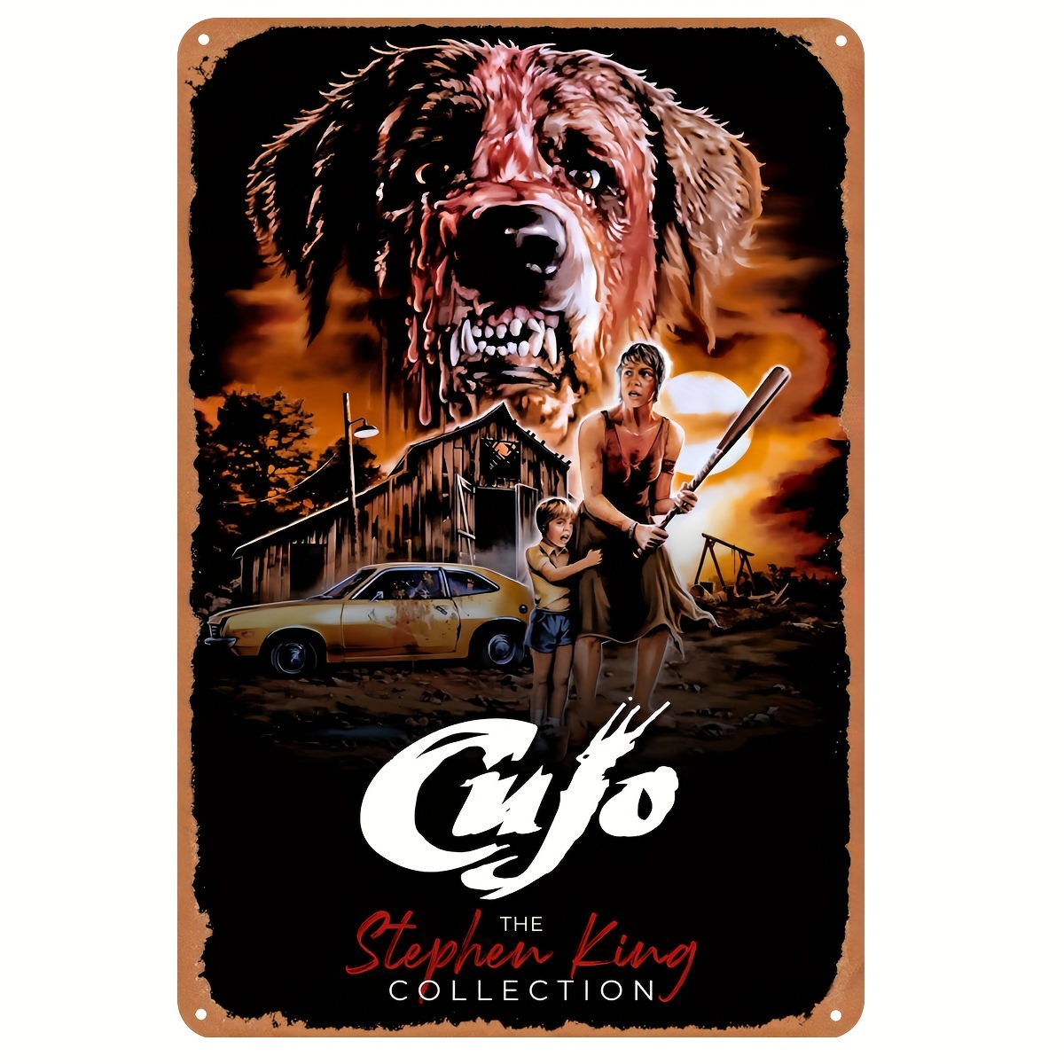 Cujo (1983) Placa de Metal Vin - Vintage Collectible Posters avaliação e preço