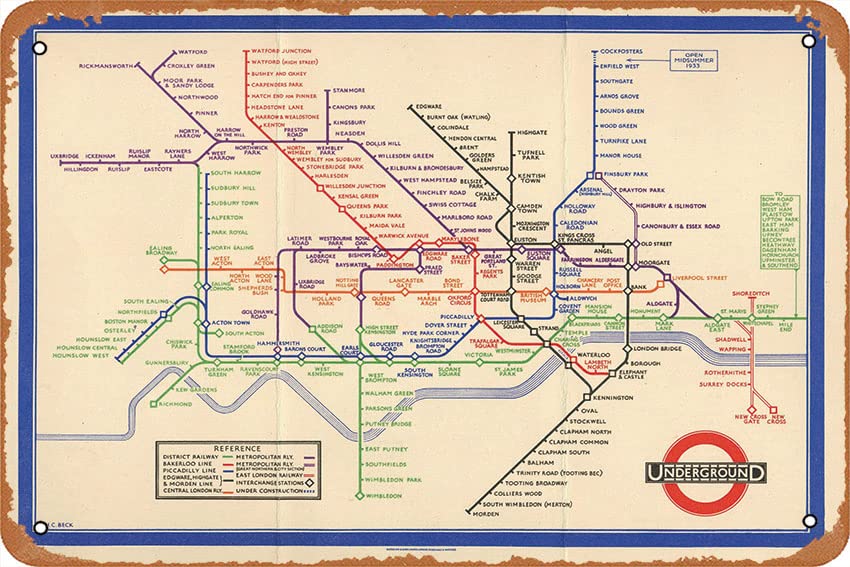 Pôster Muecddoa Mapa do Metro  - Vintage Collectible Posters avaliação e preço